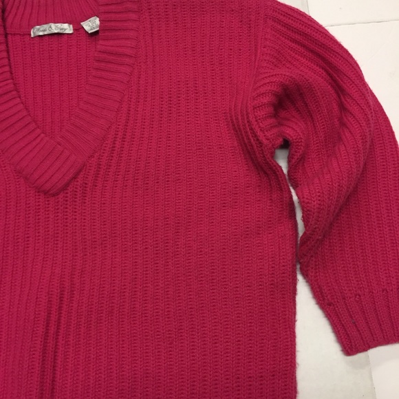 Vintage Woods & Gray Oversized V Neck Sweater SZ M - Picture 5 of 9